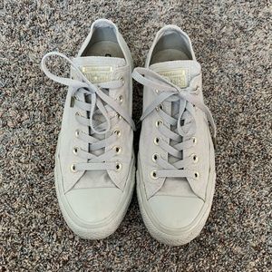 Grey and Gold Converse Chuck Taylor All Star